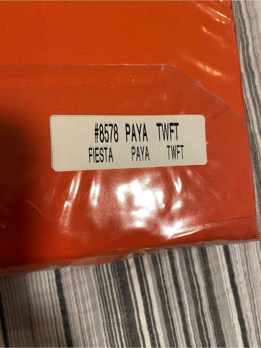 Garnet Hill Cotton Percale Bedding Fitted & Flat Sheet - Bright Orange/Papaya